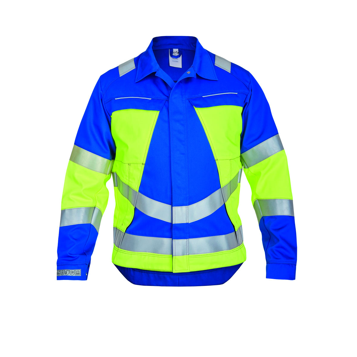 Multinorm-Jacke VIS-LINE, kornblau / gelb, Konfektionsgröße DE: 60