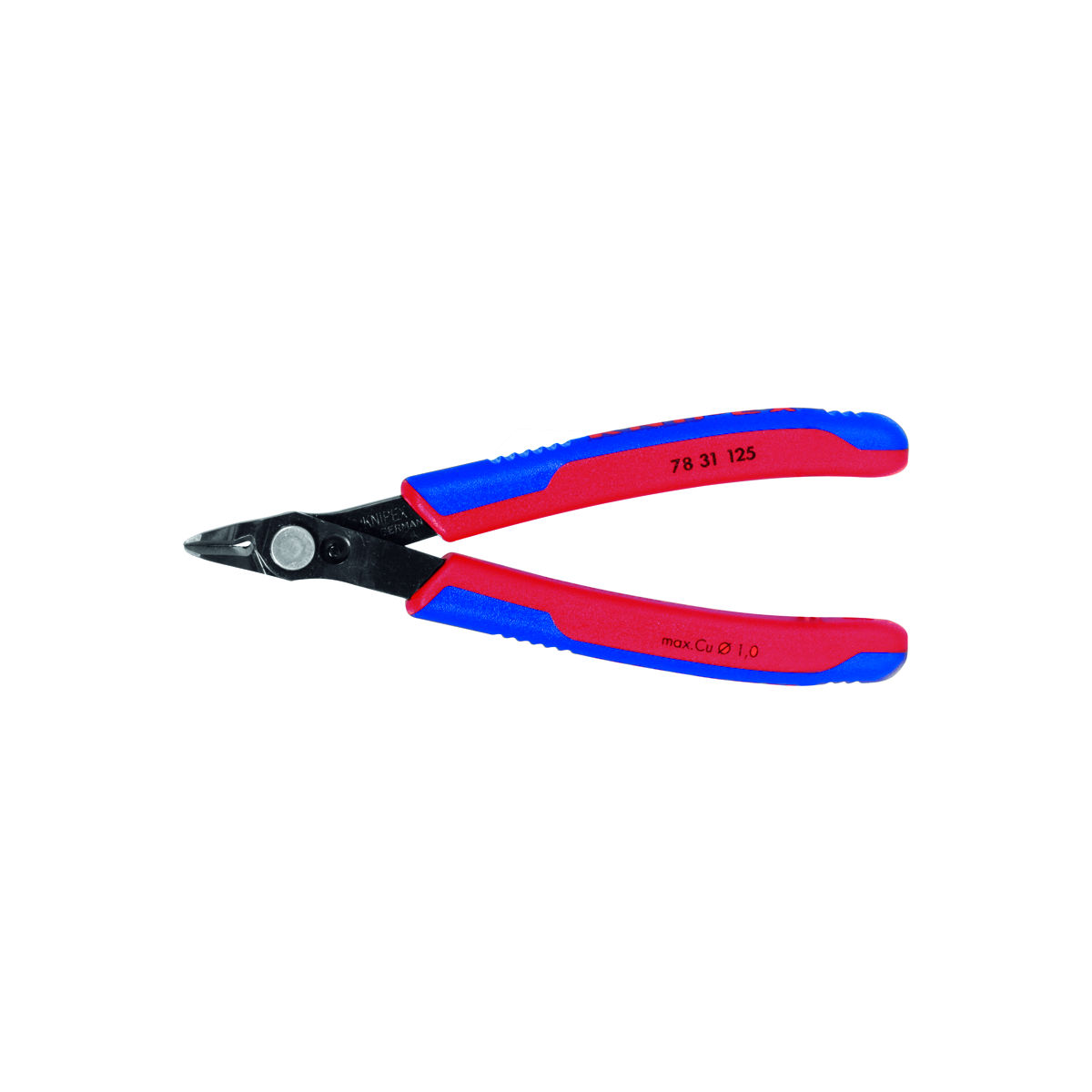 Elektronik-Seitenschneider Super Knips®, schmaler Kopf, KW, ganze Länge: 125mm
