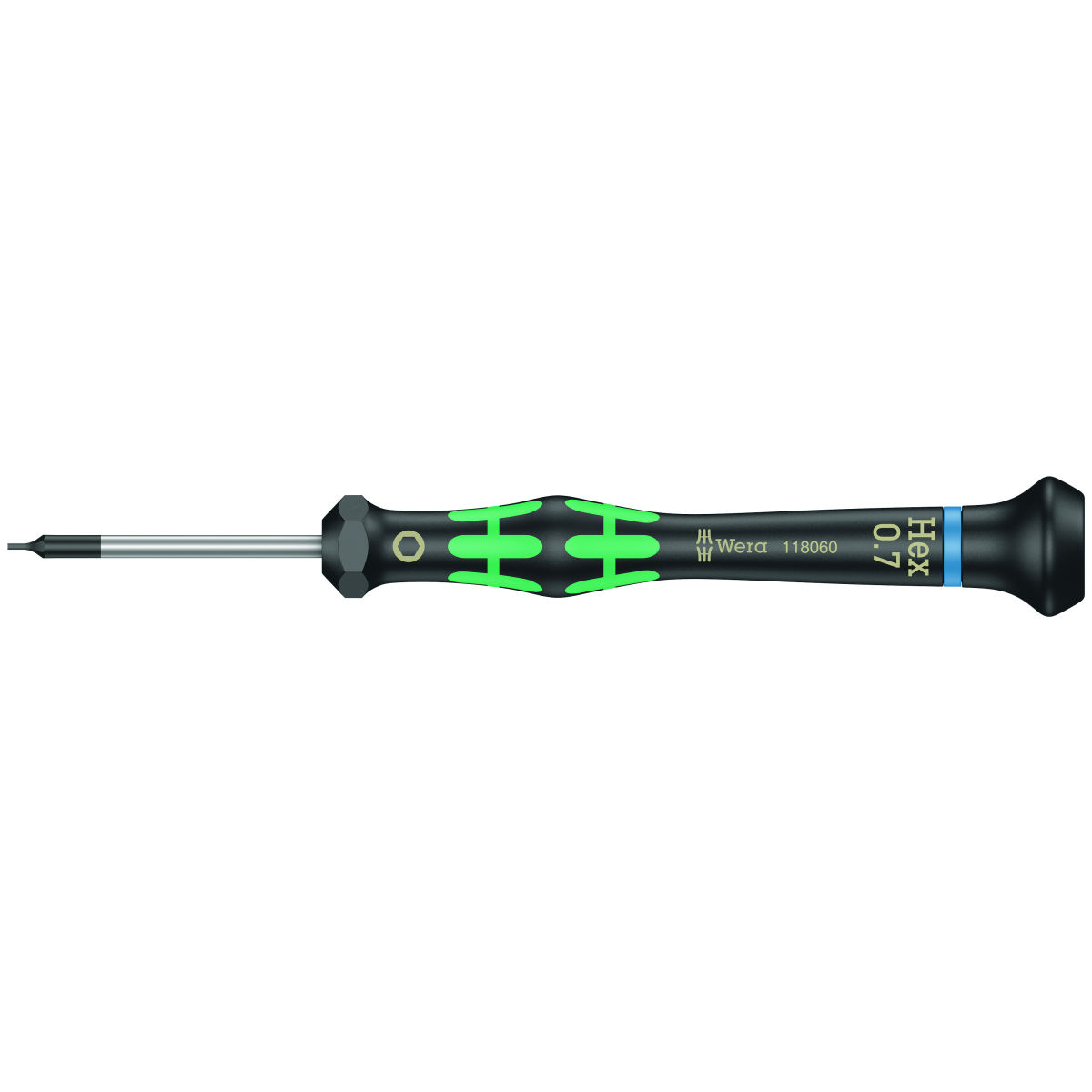 6-kant-Elektronik-Schraubendreher Kraftform Micro, Sechskant: 0,7mm