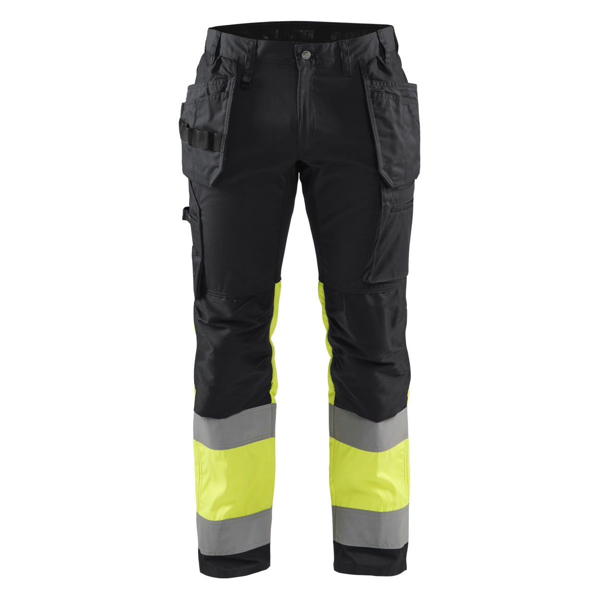 High Vis Arbeitshose mit Stretch Schwarz/Gelb C60, schwarz / gelb