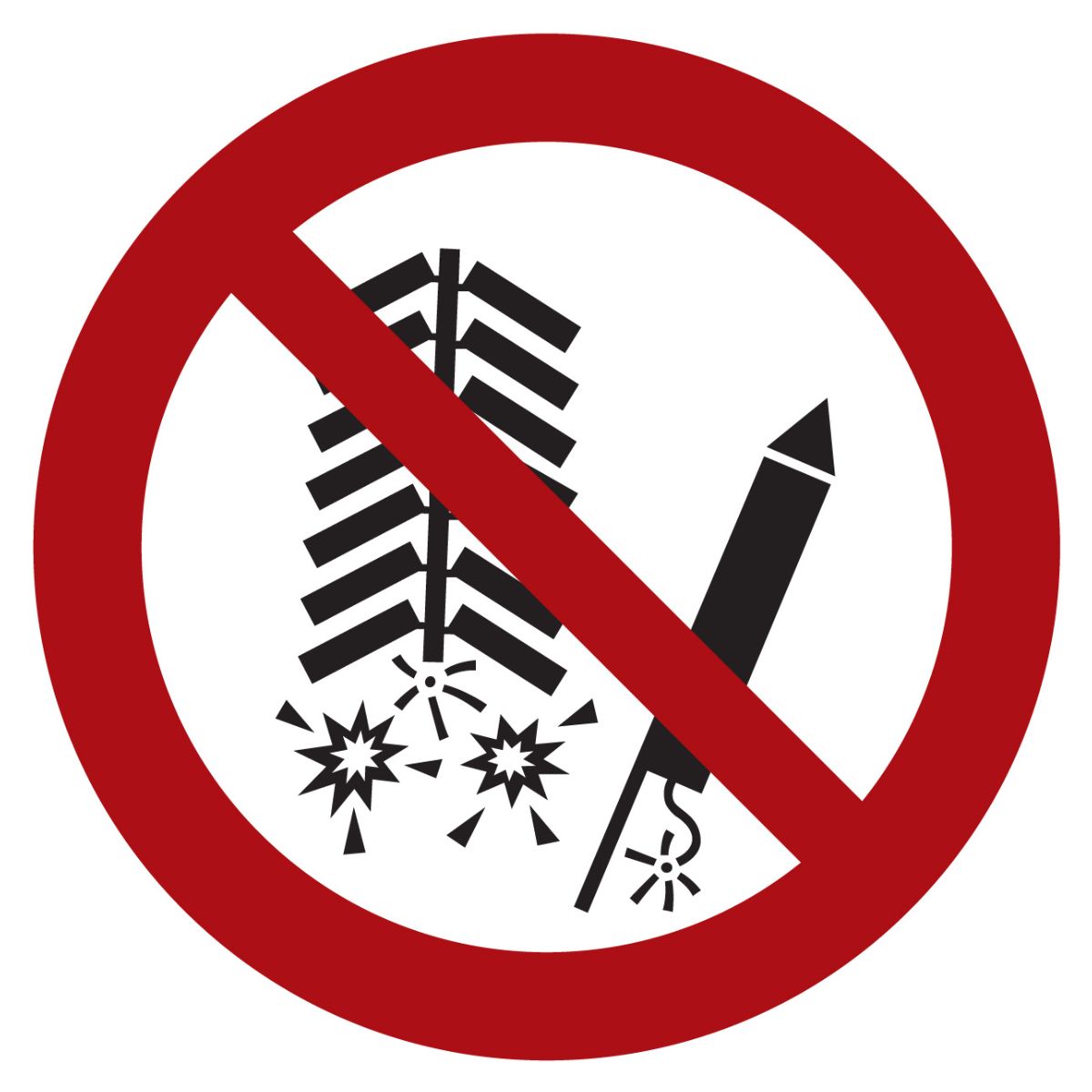 Verbotszeichen Feuerwerk verboten, Typ: 02200