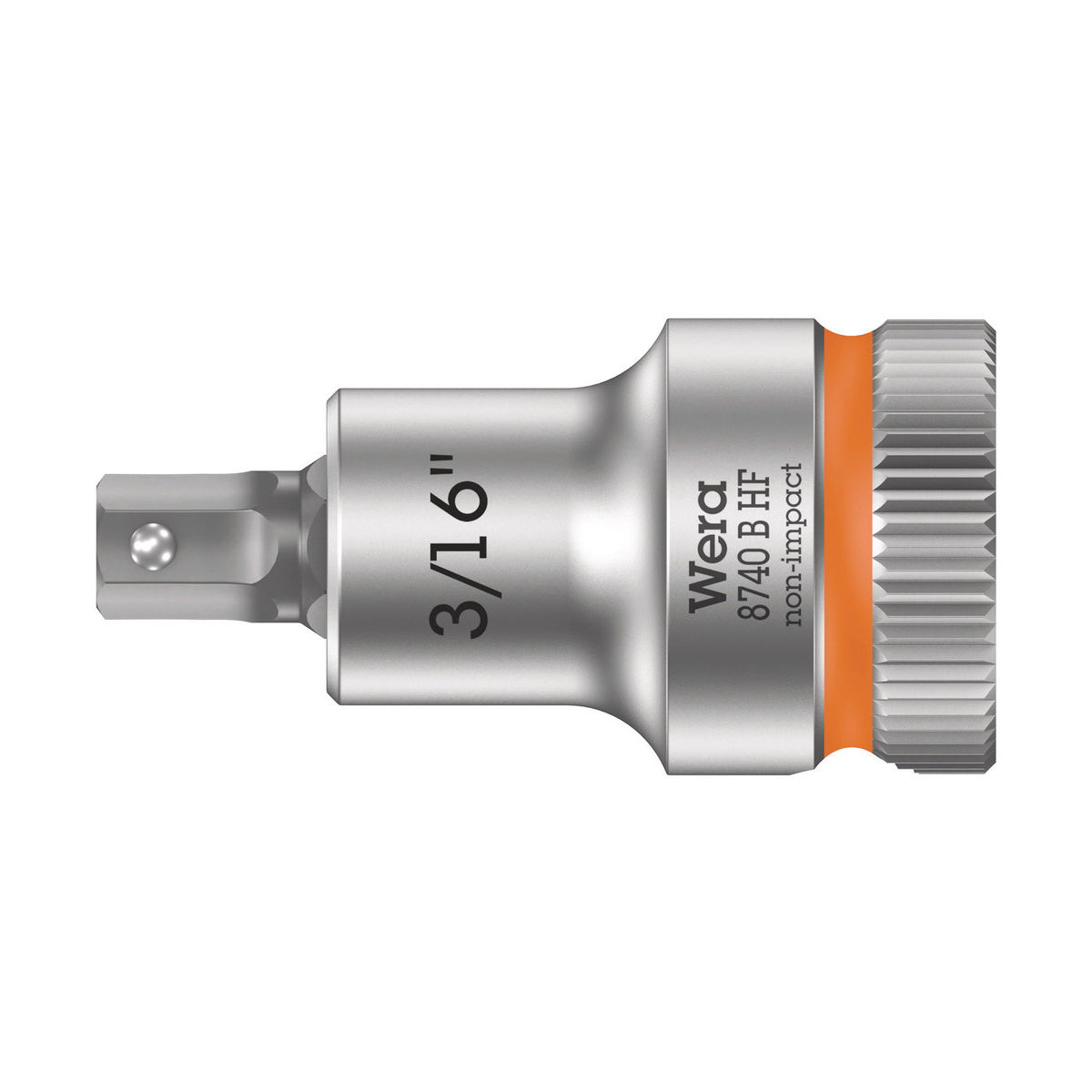 8740 B HF Zyklop Bitnuss mit 3/8″-Antrieb, mit Haltefunktion für Innensechskantschrauben, 3/16″ x 35 mm