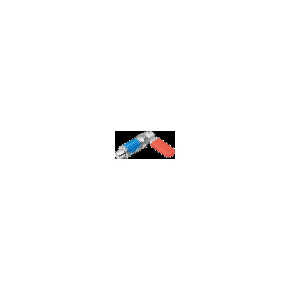 Sperrriegel, Form CP, mit Sechskant, blank, mit Kunststoffkappe, ohne Kontermutter, Edelstahl