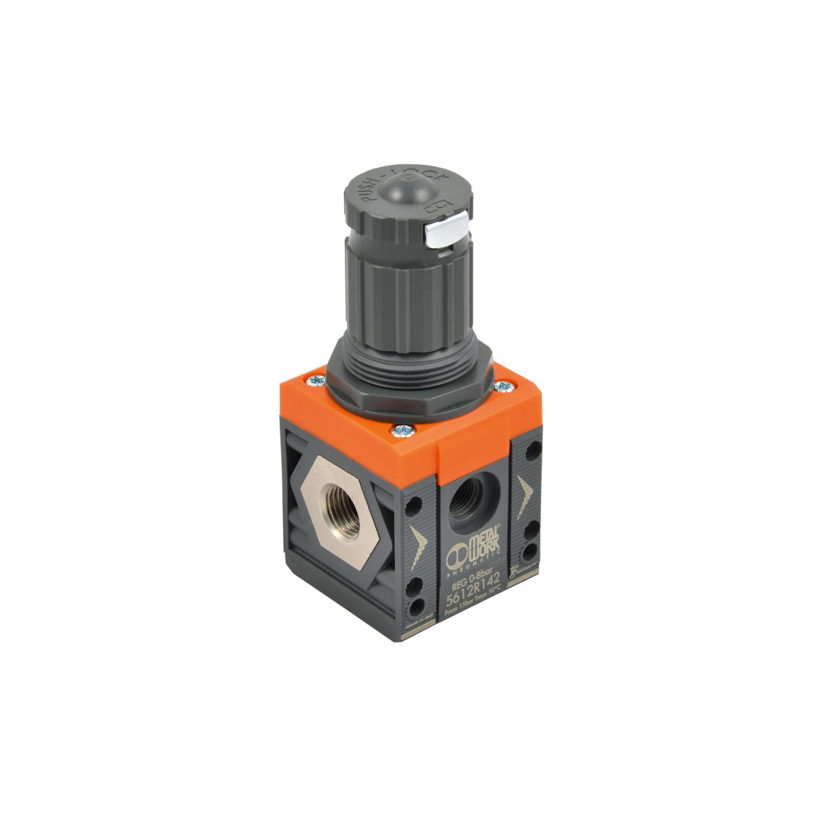 Druckregler »SYNTESI«, BG1, ohne Buchsen, 0…12 bar, ohne Manometer