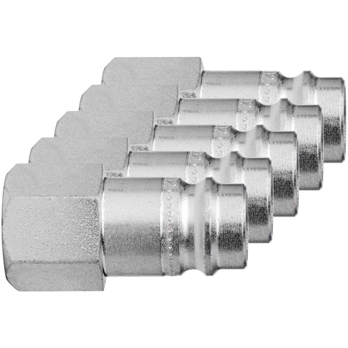 Nippel mit Innengewinde Set 5-teilig, Anschluss-Innengewinde: 3/8Zoll
