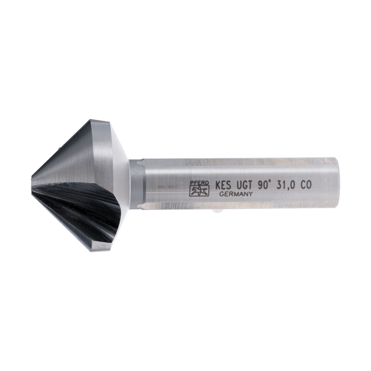 PFERD TOOLS HSSE Co5 Kegel-und Entgratsenker 90° Ø 31 mm Schaft-Ø 12 mm DIN 335 C mit Ungleichteilung