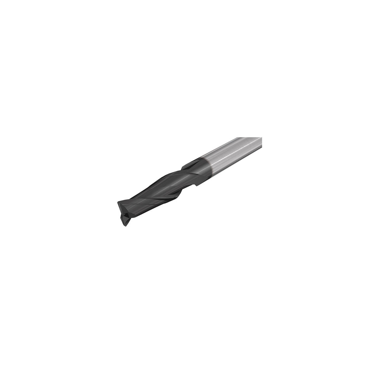 EC060A16-2C06 IC900 Vollhartmetall-Nutenschaftfräser mit 2 Schneiden, 30° und 45° Spiralwinkel, mittlerer Länge