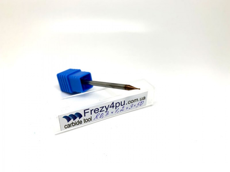 Мікрофреза кінцева сферична R0.3*1.2*3*45