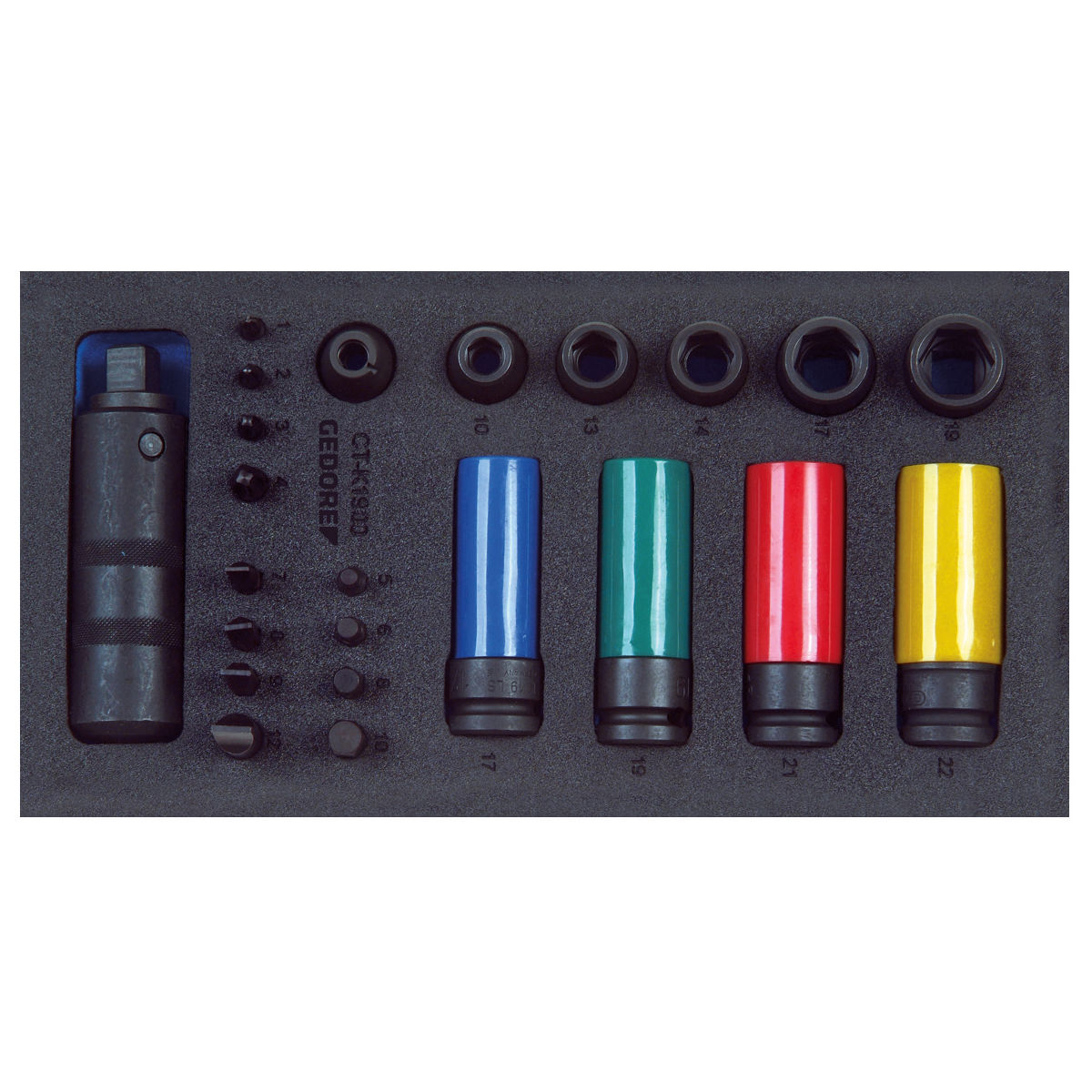 Schraubenlöser-Sortiment 1/2″ in Check-Tool-Modul
