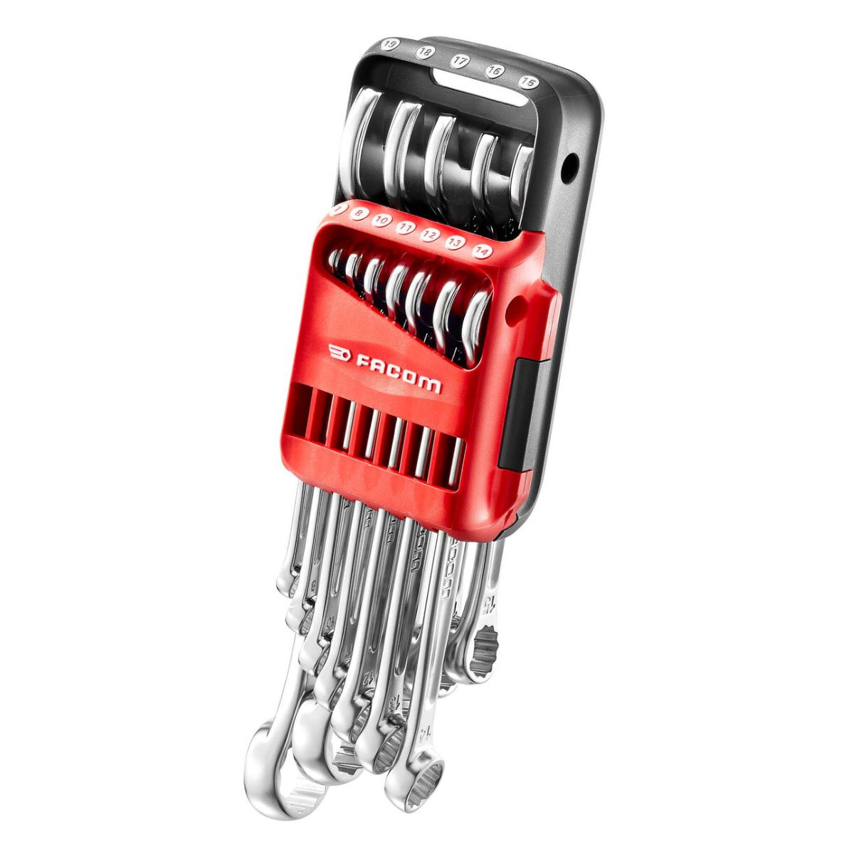 Ring-Maulschlüssel-Set 12-teilig Halter