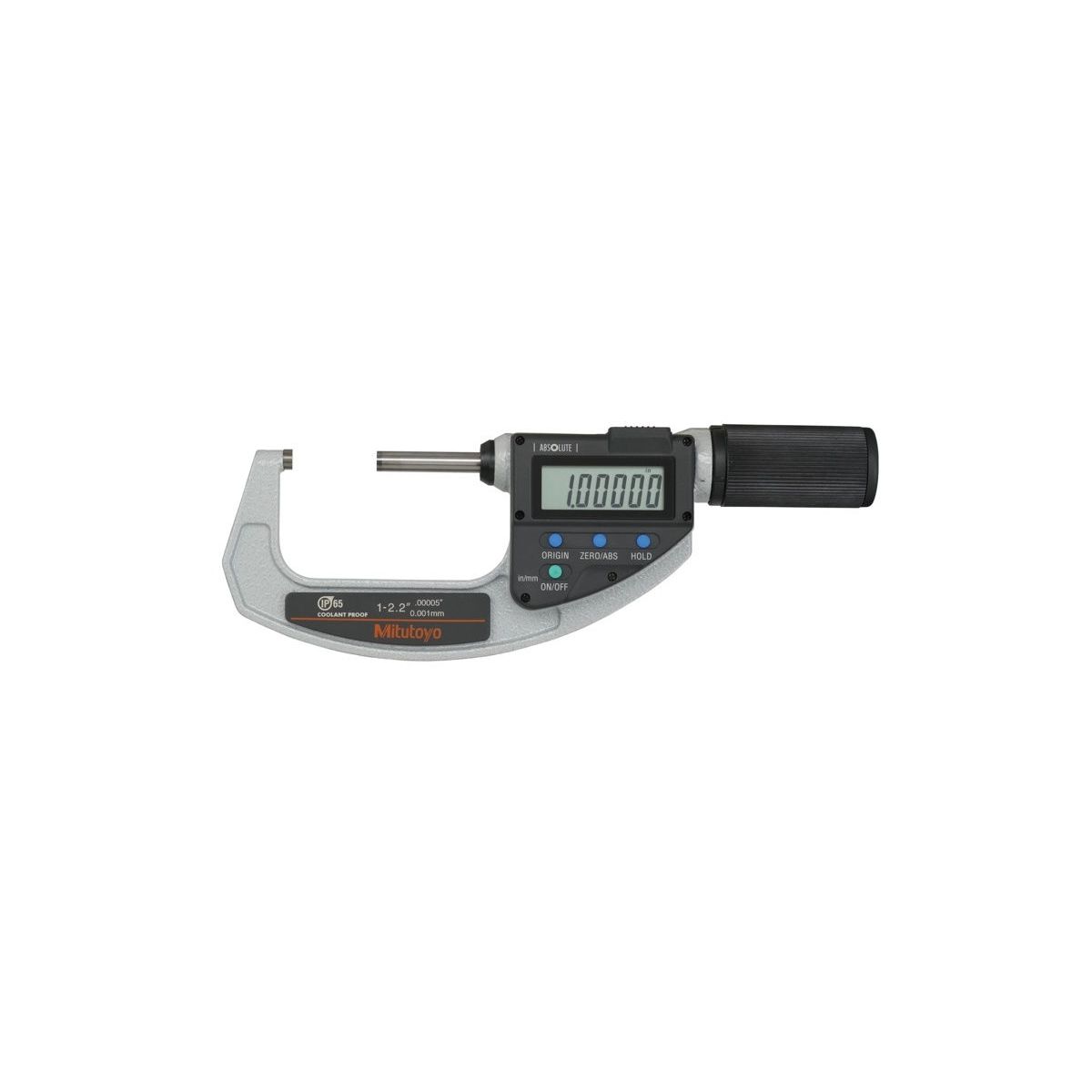 Absolute Digitale Bügelmessschraube Quickmike Zoll/Metrisch, 1-2,2″