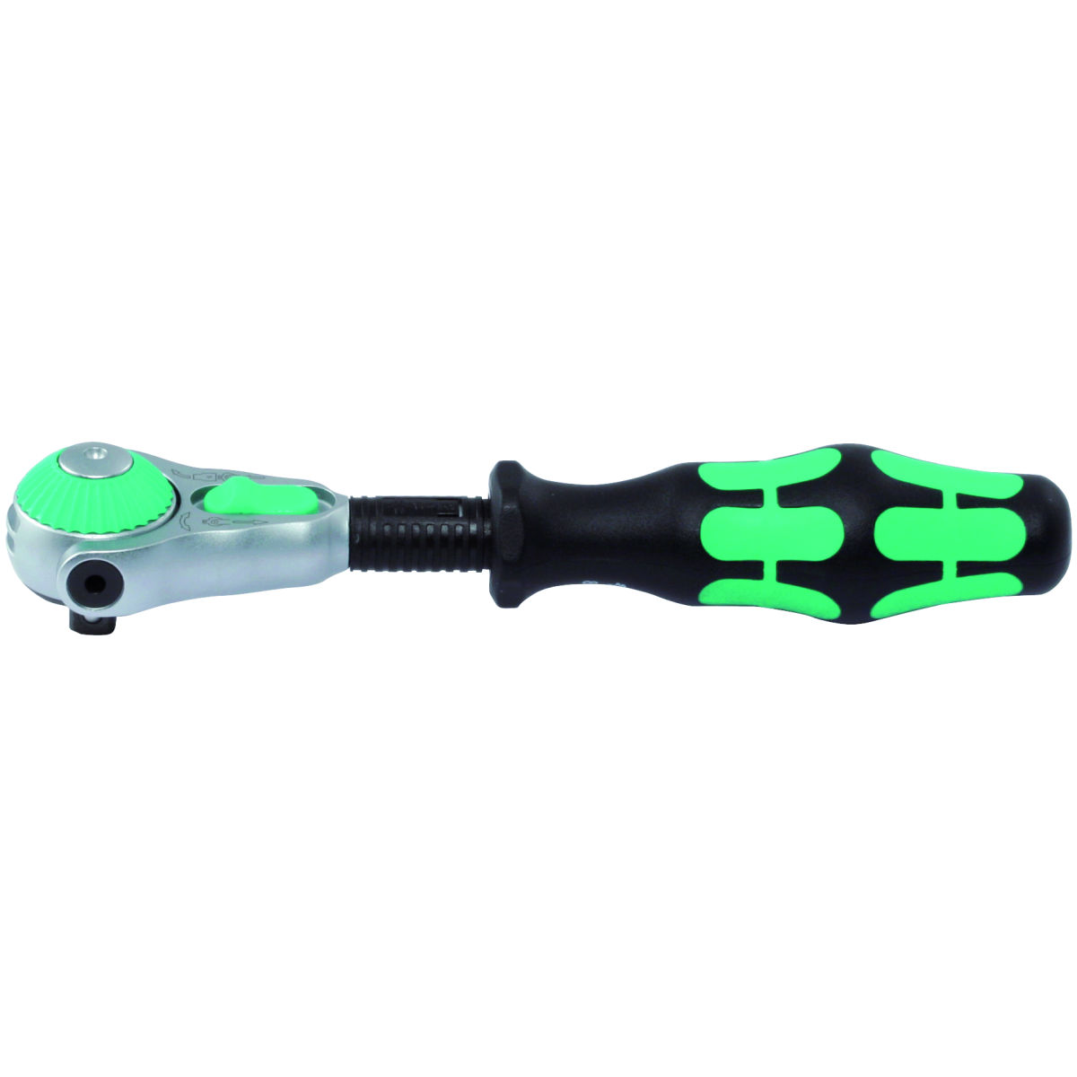 Wera Handknarre „Zyklop Speed“ umschaltbar, Feinzahn, mit 1/4 Zoll Vierkant, mit Schwenkkopf, 72 Zähne und Auswerfer, Länge 152 mm