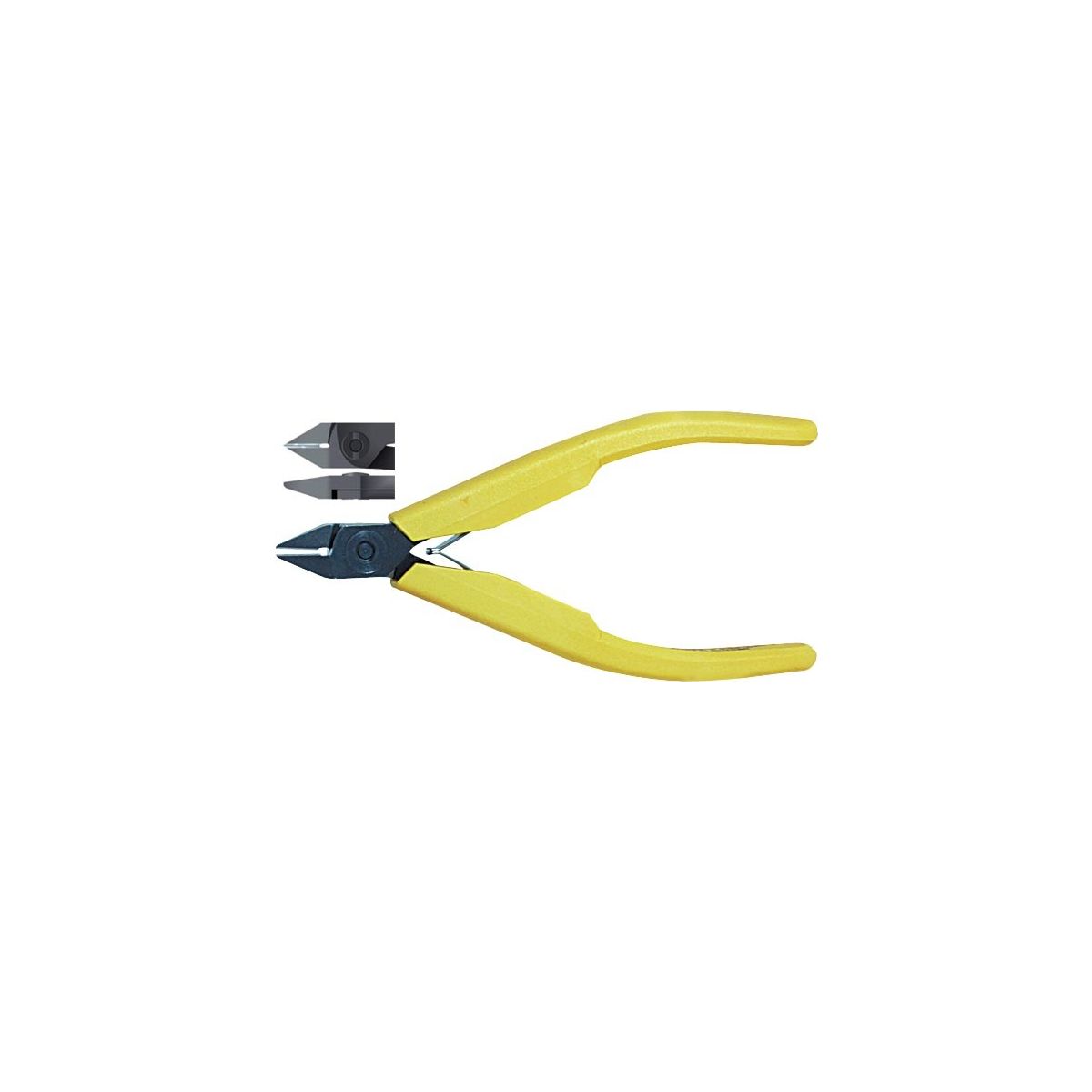 Elektronik-Seitenschneider, spitzer Kopf, ausgekehlt, FW, ganze Länge: 110mm
