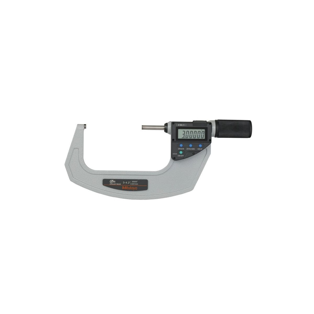 Absolute Digitale Bügelmessschraube Quickmike Zoll/Metrisch, 3-4,2″