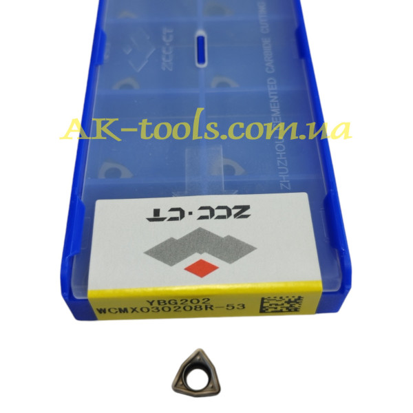 ФРЕЗЕРНІ СВЕРДЛИЛЬНІ ПЛАСТИНИ · WCMX030208R-53 YBG202 ZCC Original