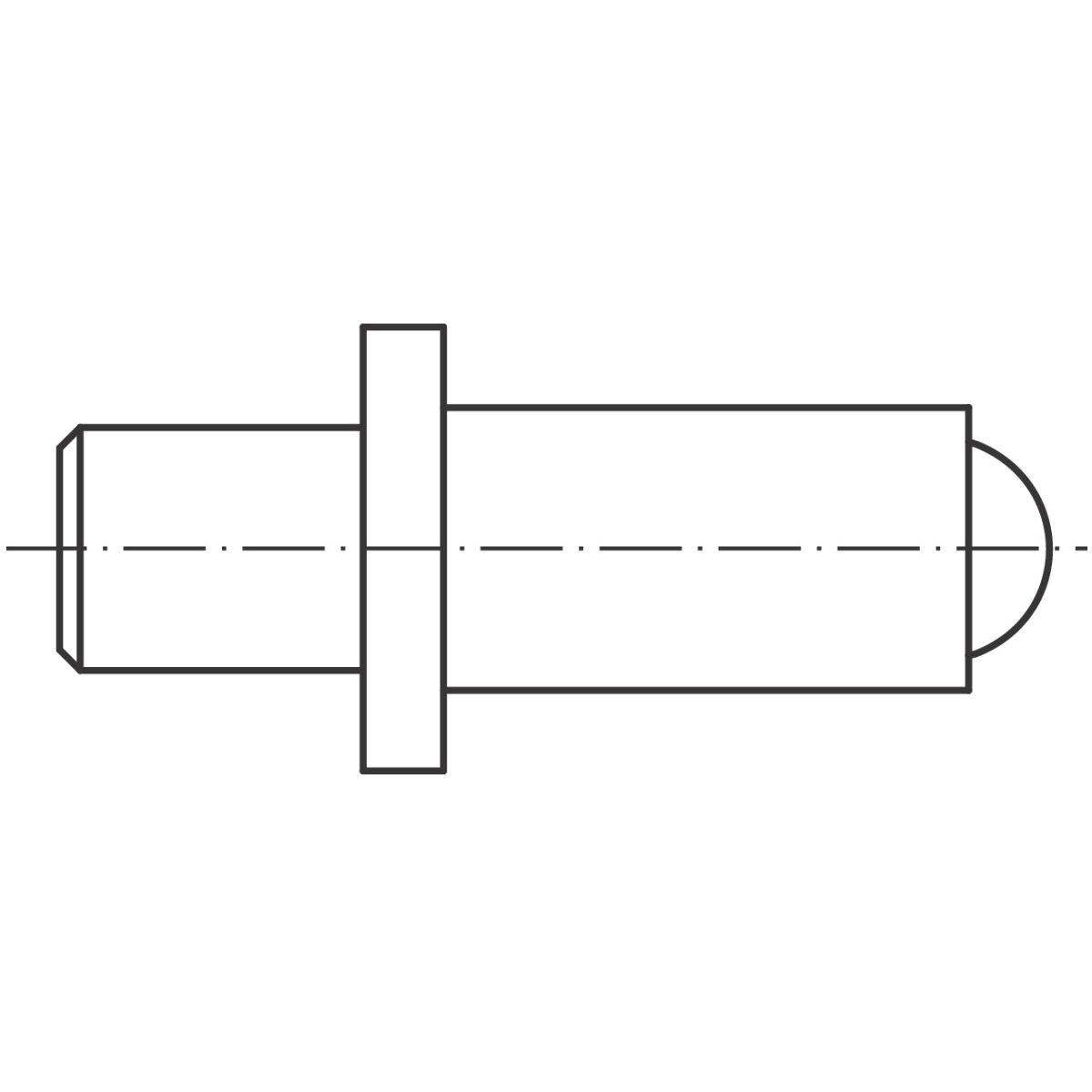 Messbolzen für Messbereich 6 − 8 mm HM, Mess-⌀: 6mm