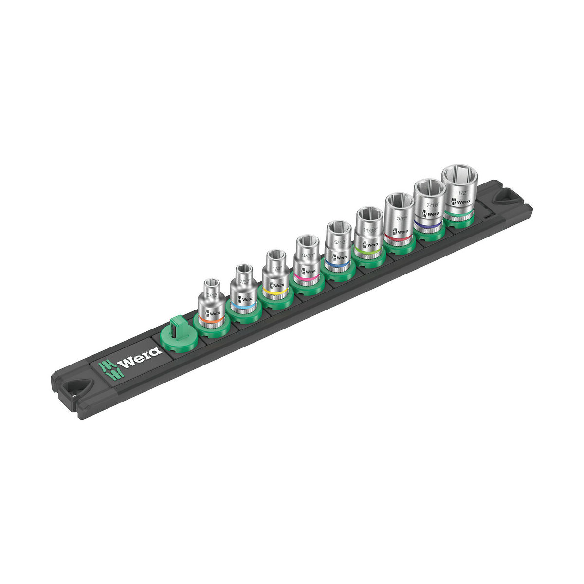 Nuss-Magnetleiste A Imperial 1 Zyklop Steckschlüsseleinsatz-Satz, 1/4″-Antrieb, zöllig, 9-teilig