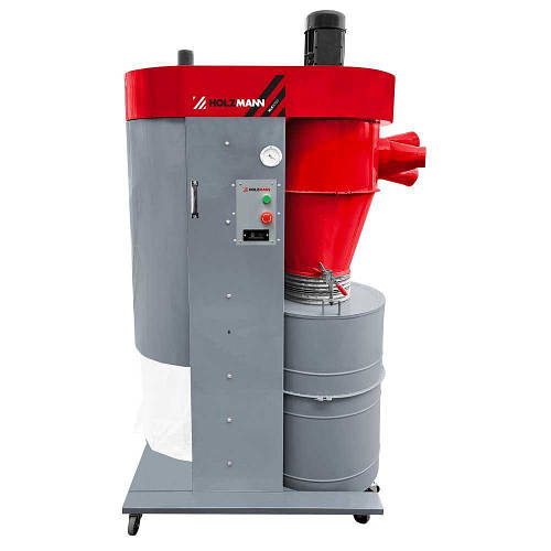 Аспірація Holzmann RLE3000_400V циклонного типу для ЧПУ та деревообробки, промислова система пиловидалення 3200 м³/год, 3000 Вт, 3