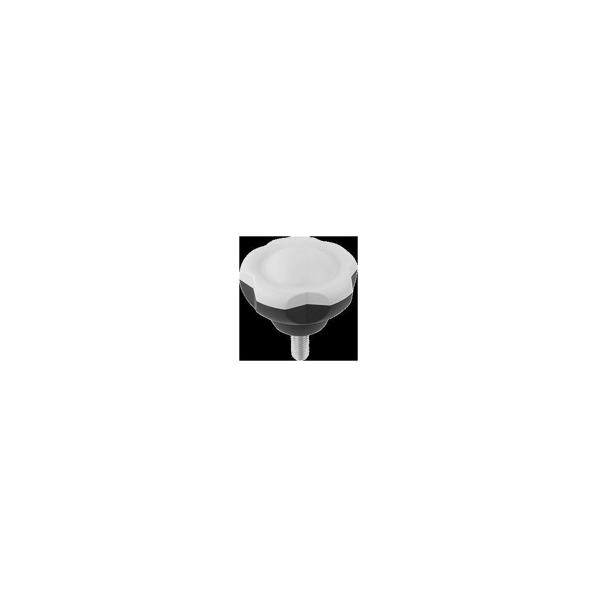 Fünfsterngriff, Form L, schwarzgrau RAL 7021, Thermoplast
