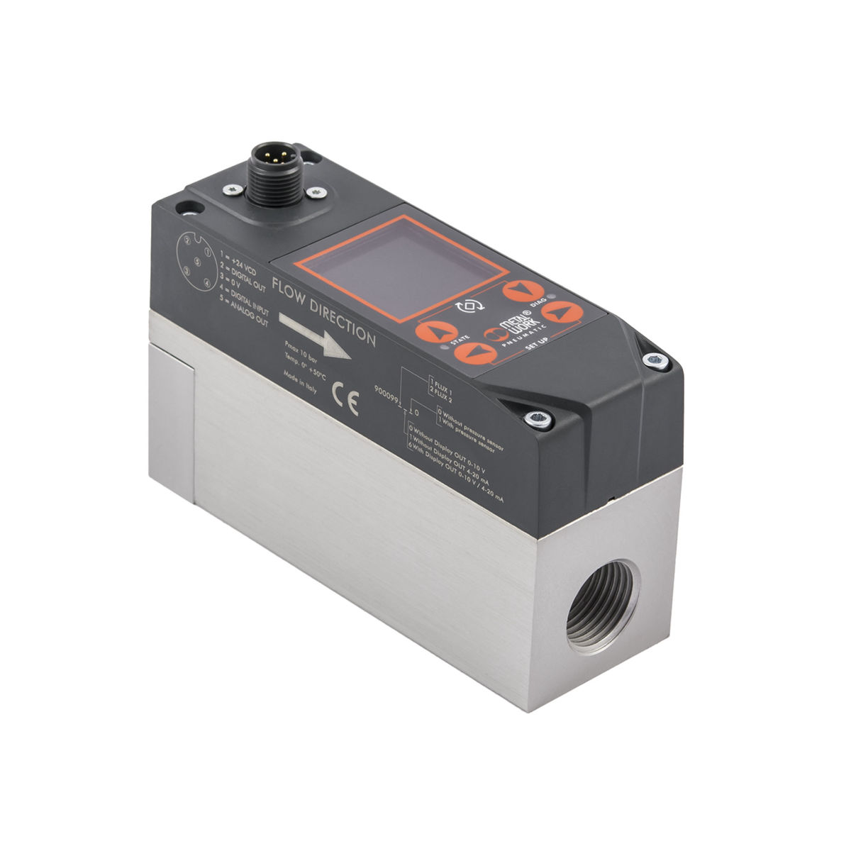 Durchflussmesser »FLUX«, BG 1, Display/Drucksensor/WiFi