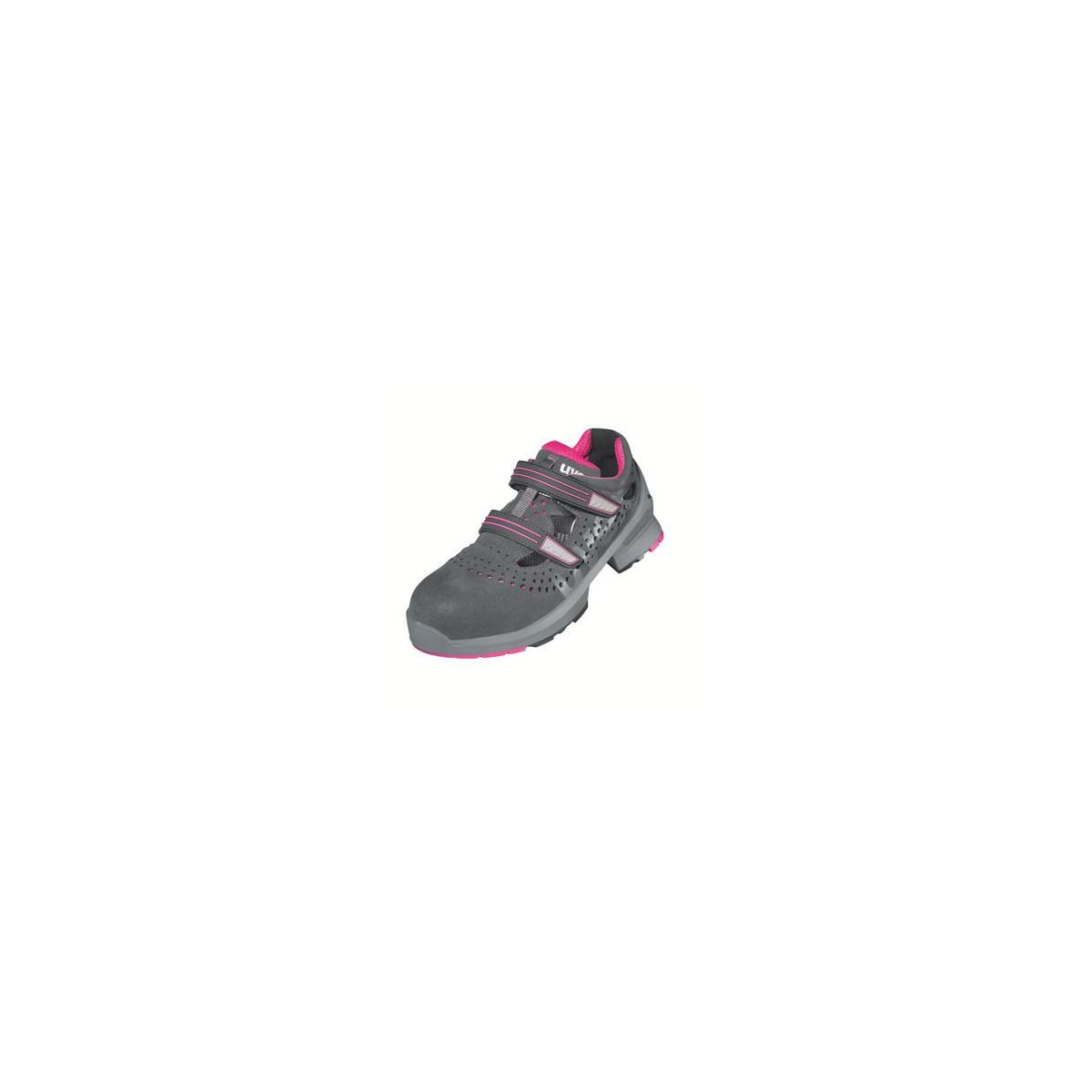 uvex 1 ladies Sandalen S1 grau/pink Weite 10 Größe 38