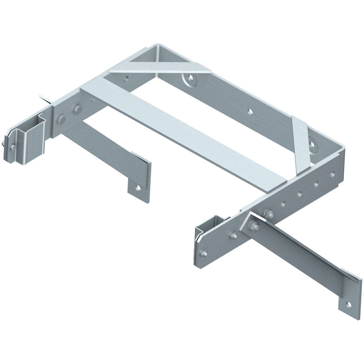 Wandhalter verstellbar, Edelstahl V4A