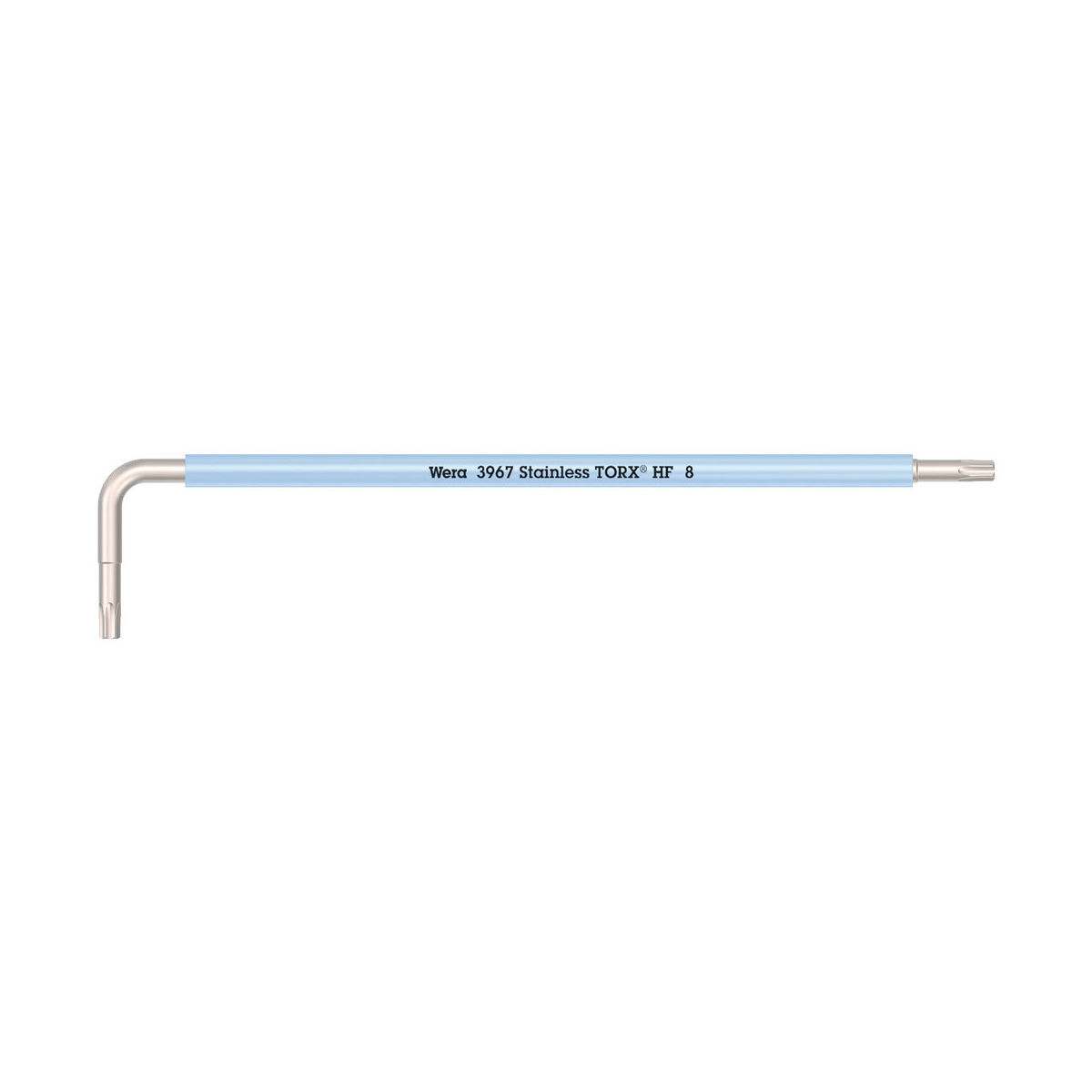 3967 SXL HF TORX® Winkelschlüssel Multicolour mit Haltefunktion, lang, Edelstahl, TX 8 x 90 mm