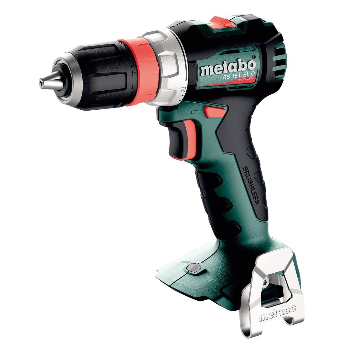 metabo® Bohrschrauber 18V, Akku-Bohrschrauber, Bürstenloser Motor, Schnellspannfutterspannbereich 1,5-13, ohne Akku