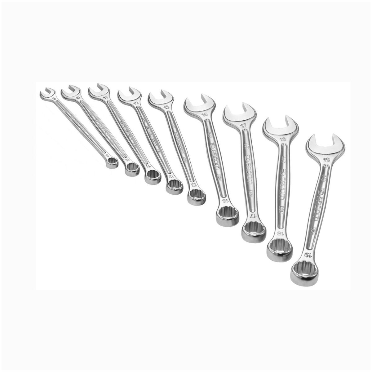 Ring-Maulschlüssel-Set 9-teilig Karton