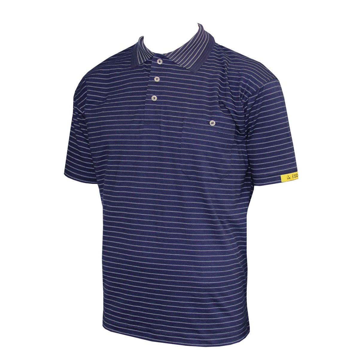 ESD Herren Polo-Shirt CONDUCTEX® Cotton Knit, navy, Größe: S