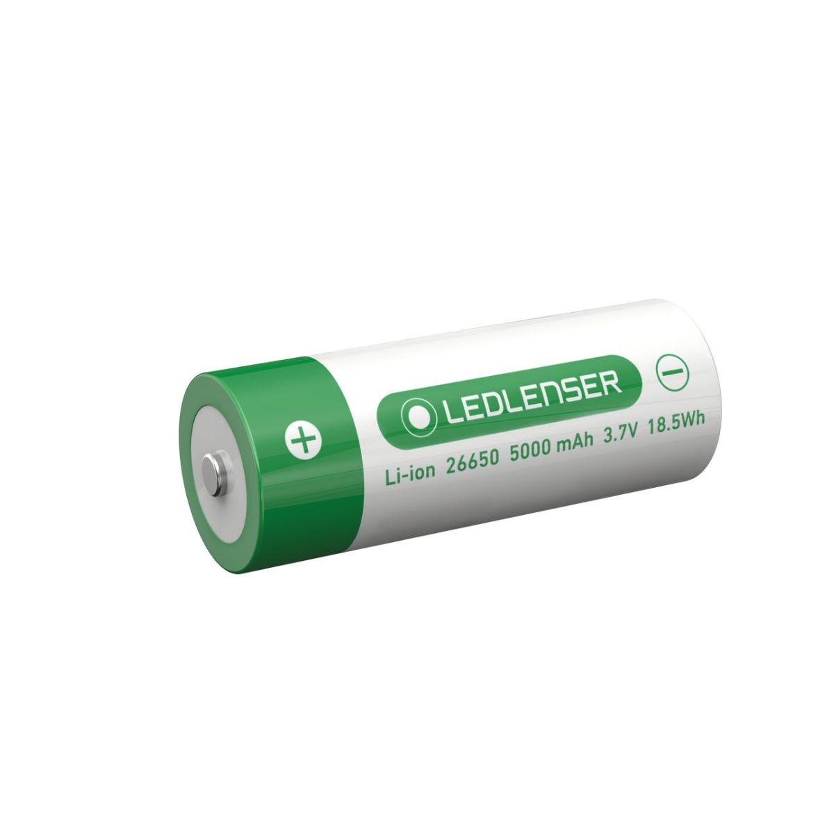 Ersatz-Akku Li-Ion 26650 mit 3,7 V, 5000 mAh für Ledlenser MT14