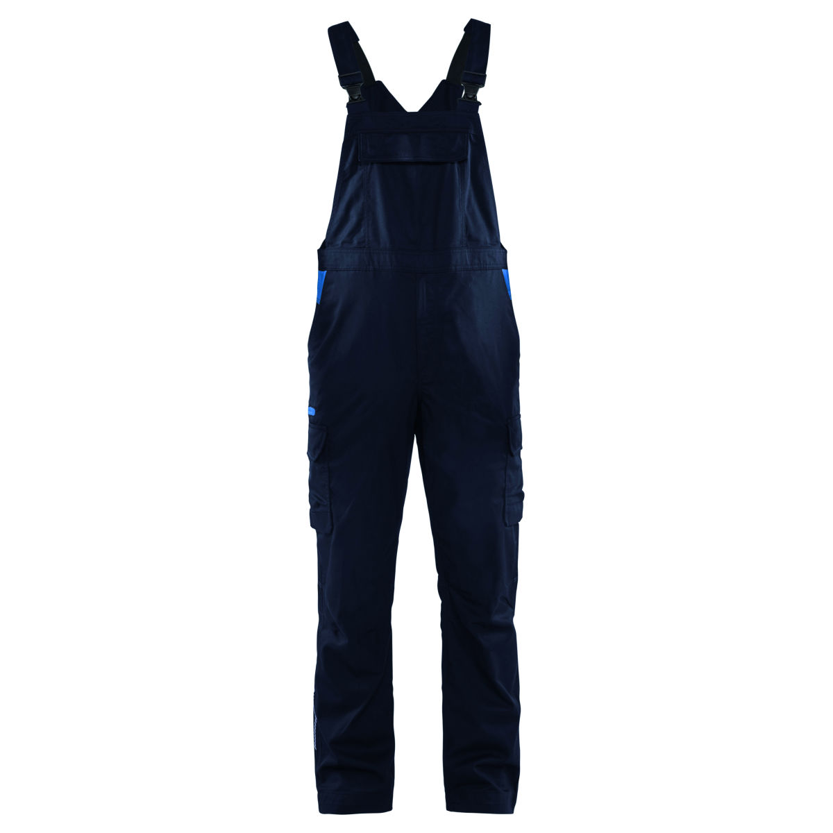 Latzhose Industrie Stretch, marineblau / kornblau, Konfektionsgröße DE: 44