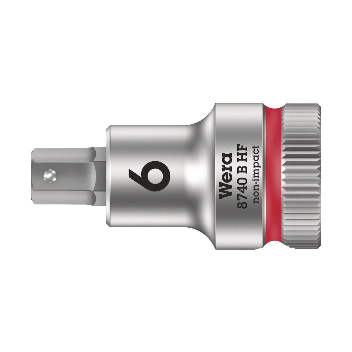 8740 B HF Zyklop Bitnuss mit 3/8″-Antrieb, mit Haltefunktion für Innensechskantschrauben, 6 x 35 mm