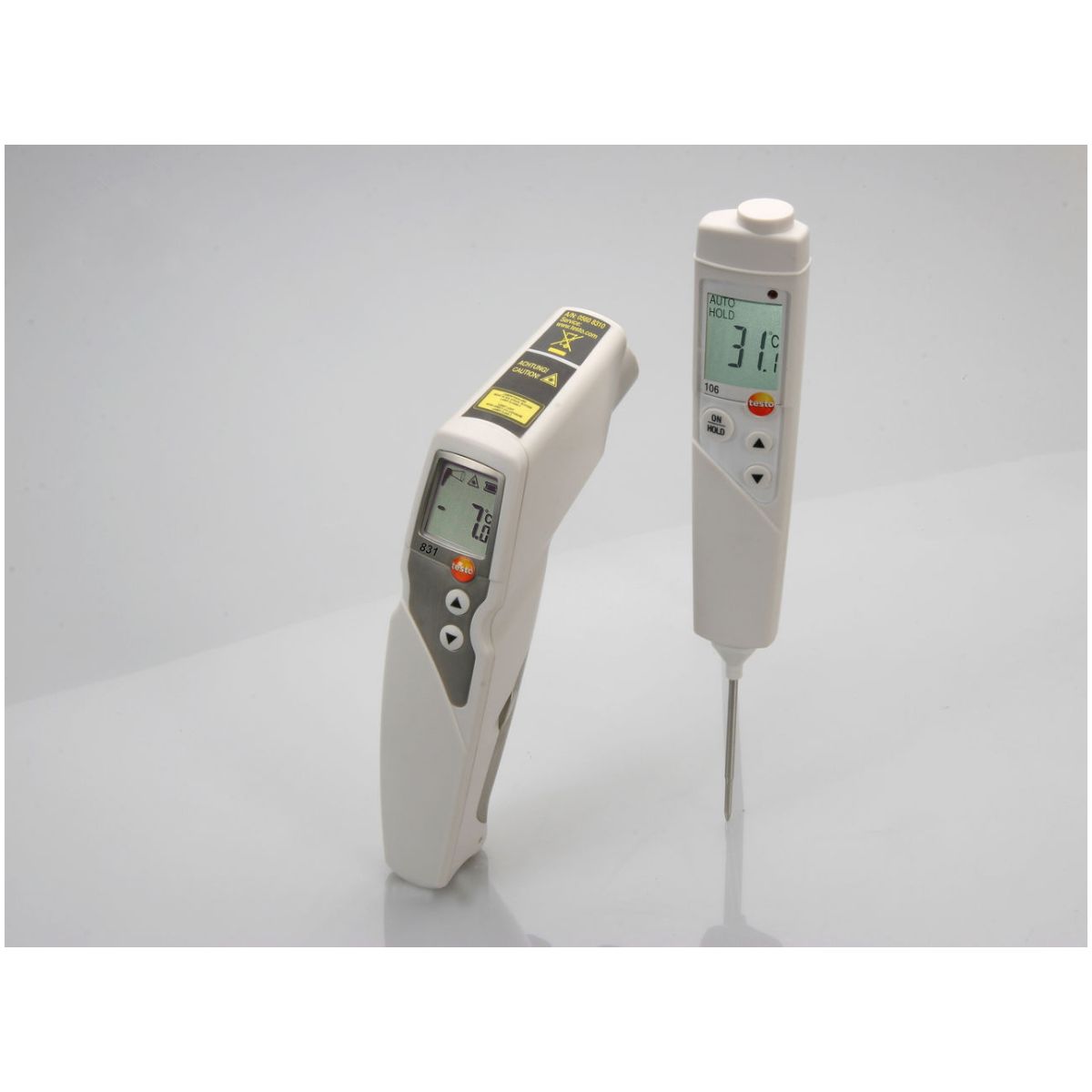 testo 831 Set - Infrarot-und testo 106 Kerntemperatur-Messgerät
