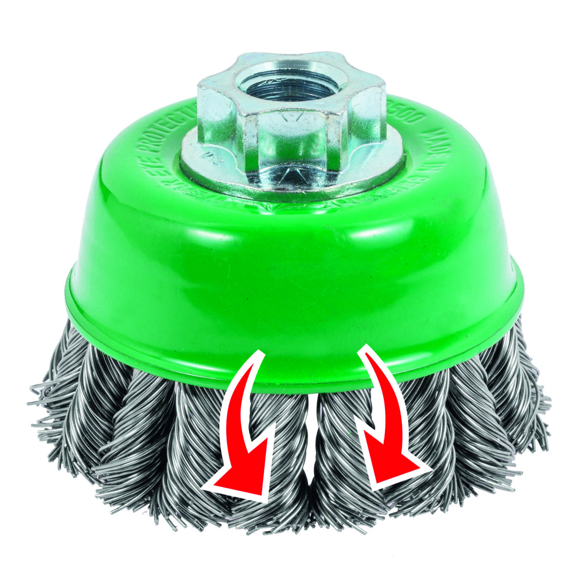 Topfbürste Wechselzopfung, INOX-Draht 0,50 mm, Bürsten-⌀ D 1 ×Gewinde M: 65XM14mm