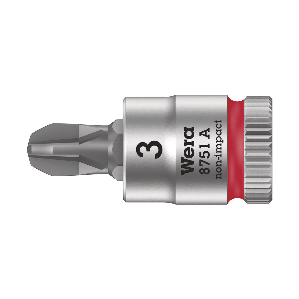 8751 A Phillips Zyklop Bitnuss mit 1/4″-Antrieb, PH 3 x 28 mm