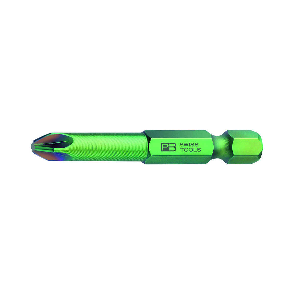 PrecisionBit für Pozidriv, 1/4 Zoll E 6,3, Kreuzschlitzgröße / ganze Länge: 1mm