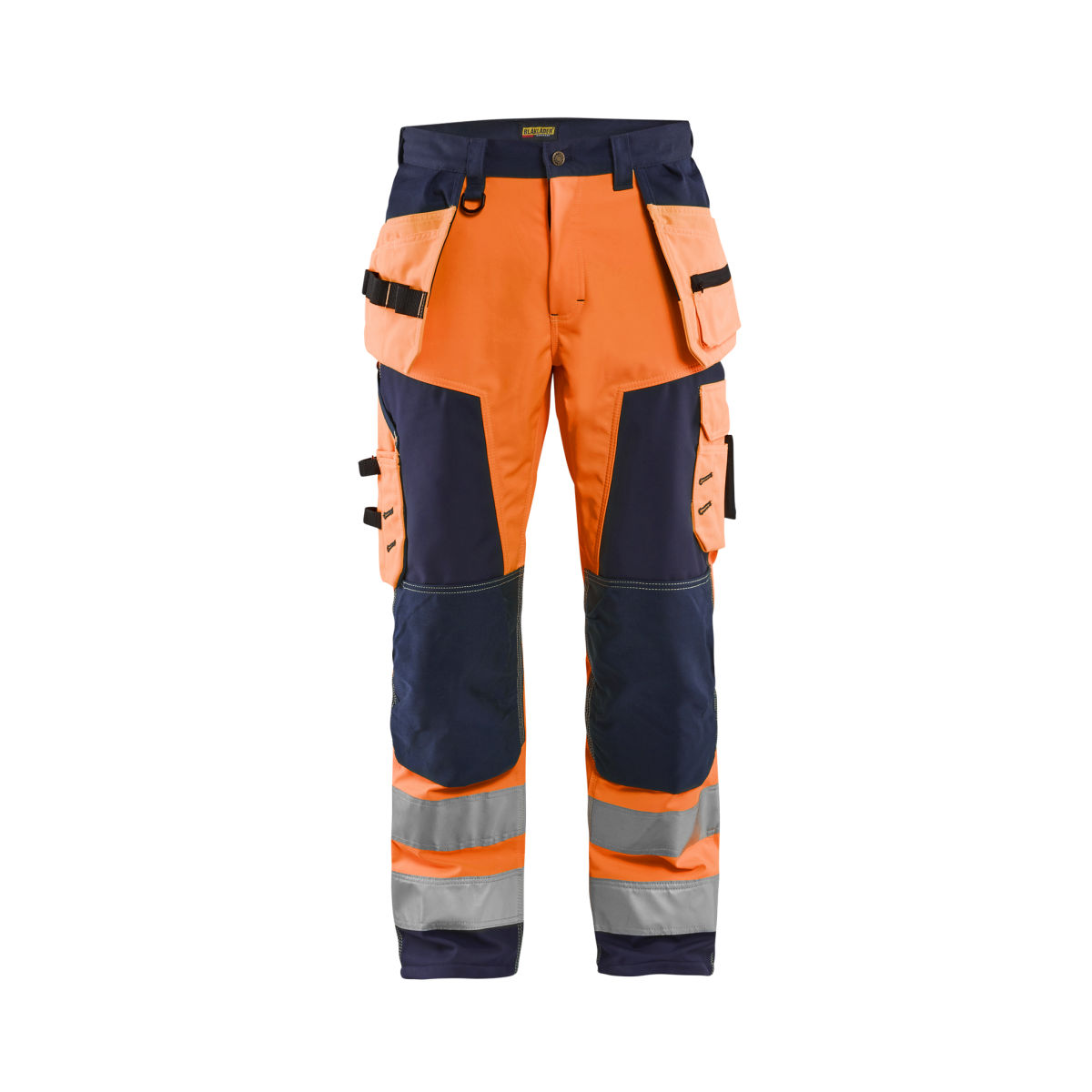 High Vis Softshell Arbeitshose High Vis Orange/Marineblau C54, high vis orange / marineblau
