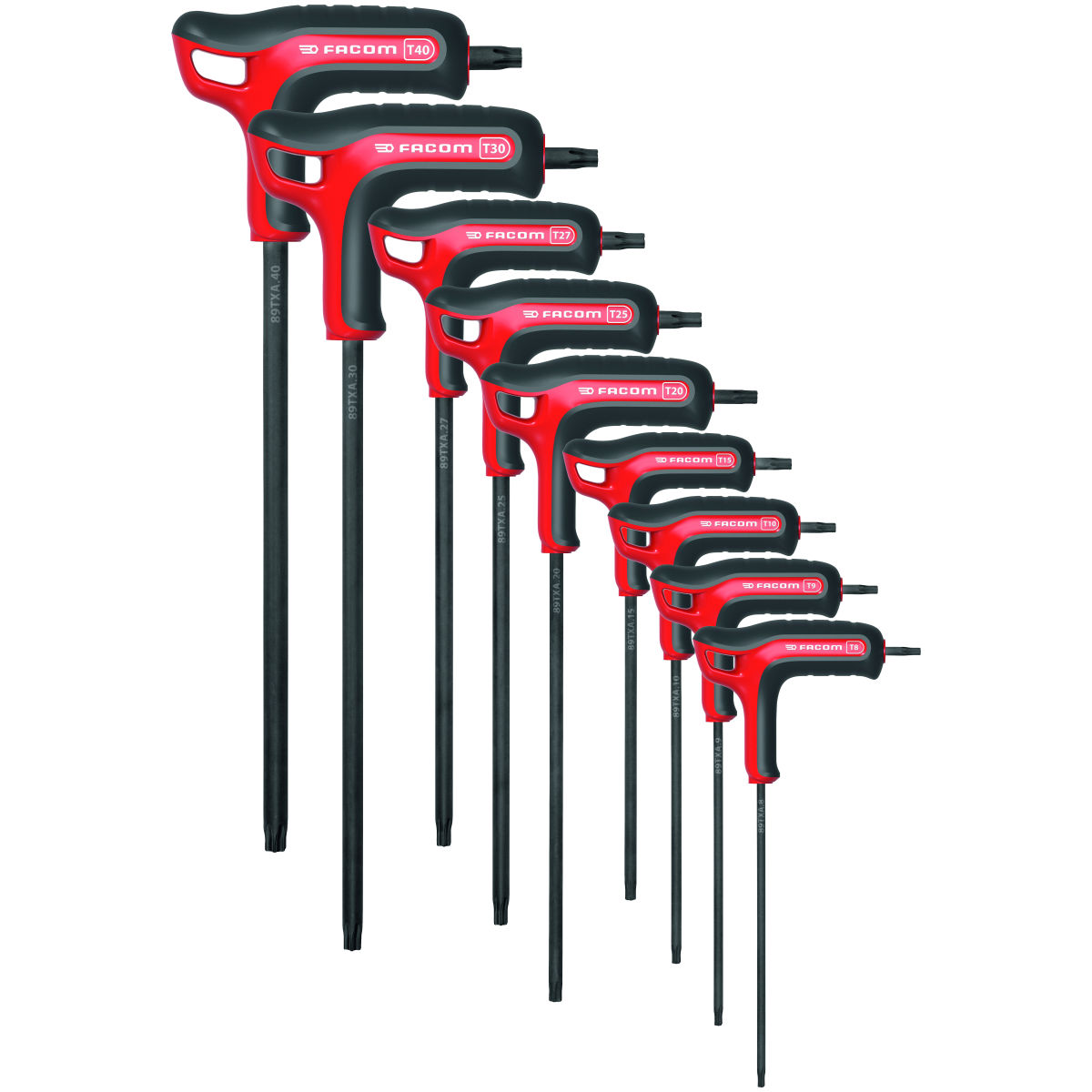 Winkelschraubendreher-Satz für Torx®, mit T-Griff 9-teilig, Anzahl Schraubendreher: 9