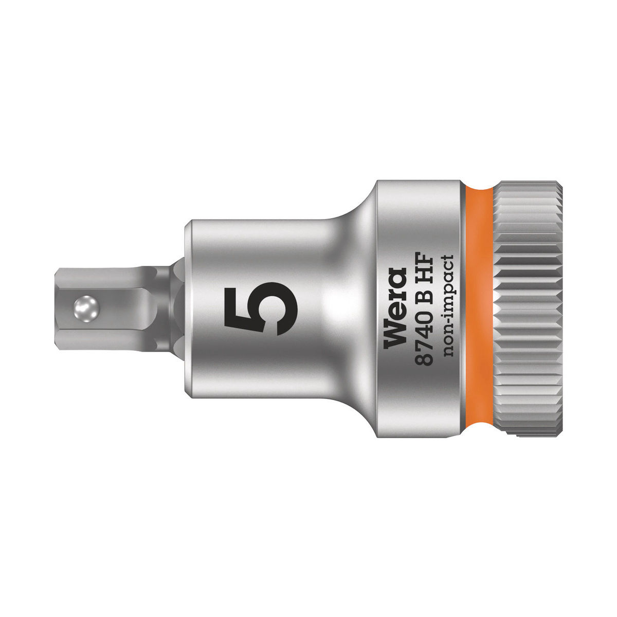 8740 B HF Zyklop Bitnuss mit 3/8″-Antrieb, mit Haltefunktion für Innensechskantschrauben, 5 x 35 mm
