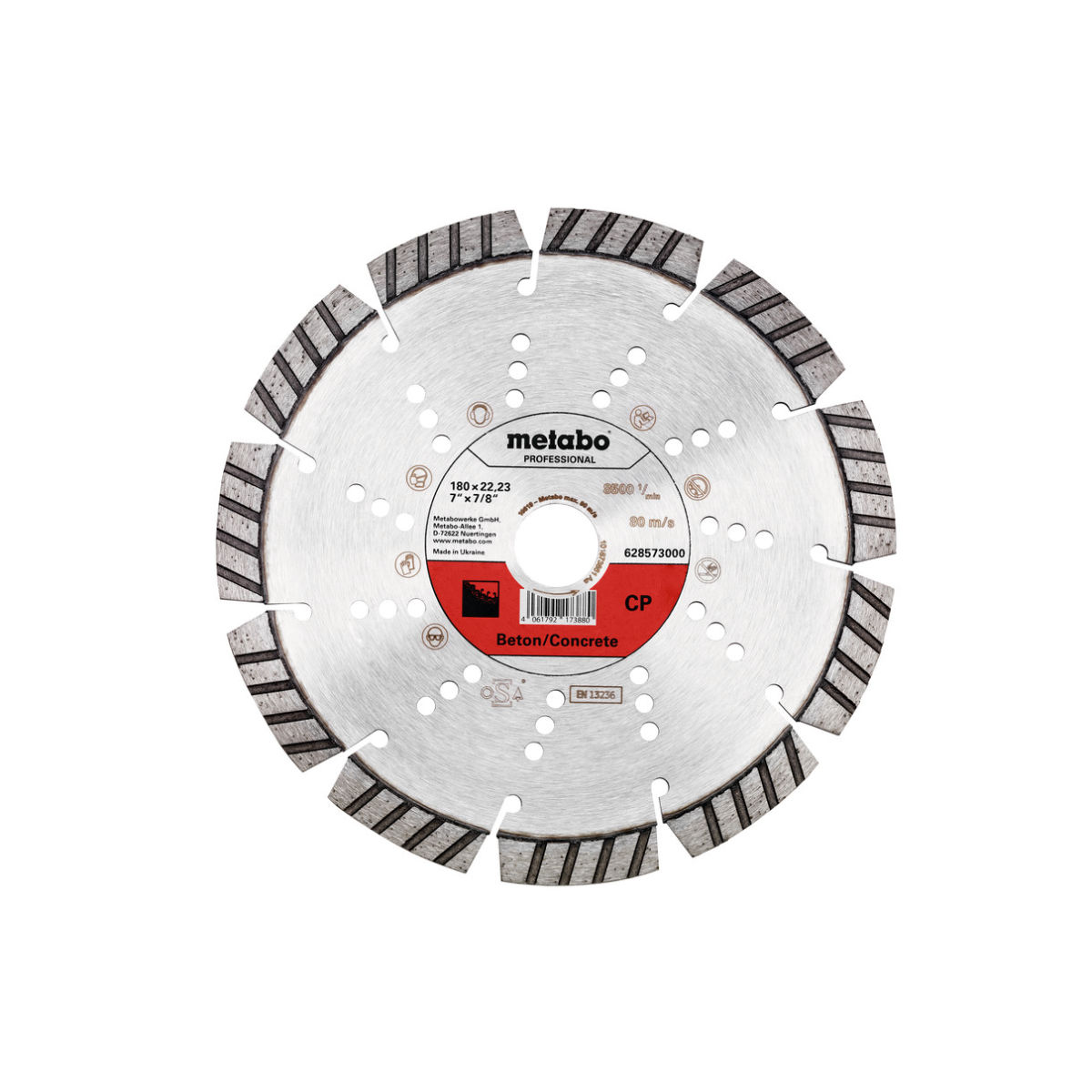 Diamanttrennscheibe 180x22,23mm, ″CP″, Beton ″professional″
