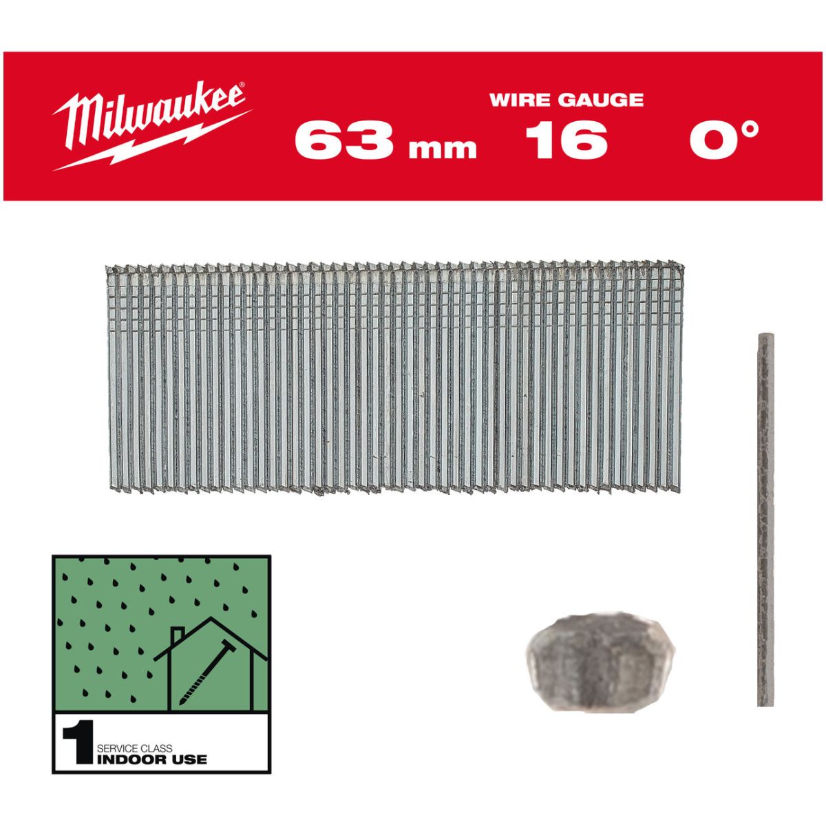 Stauchkopf-Nägel 16G 63 mm SC1 (2.500)
