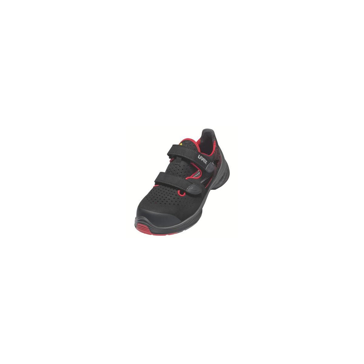 uvex 1 G2 Sandalen S1P schwarz/rot Weite 11 Größe 43