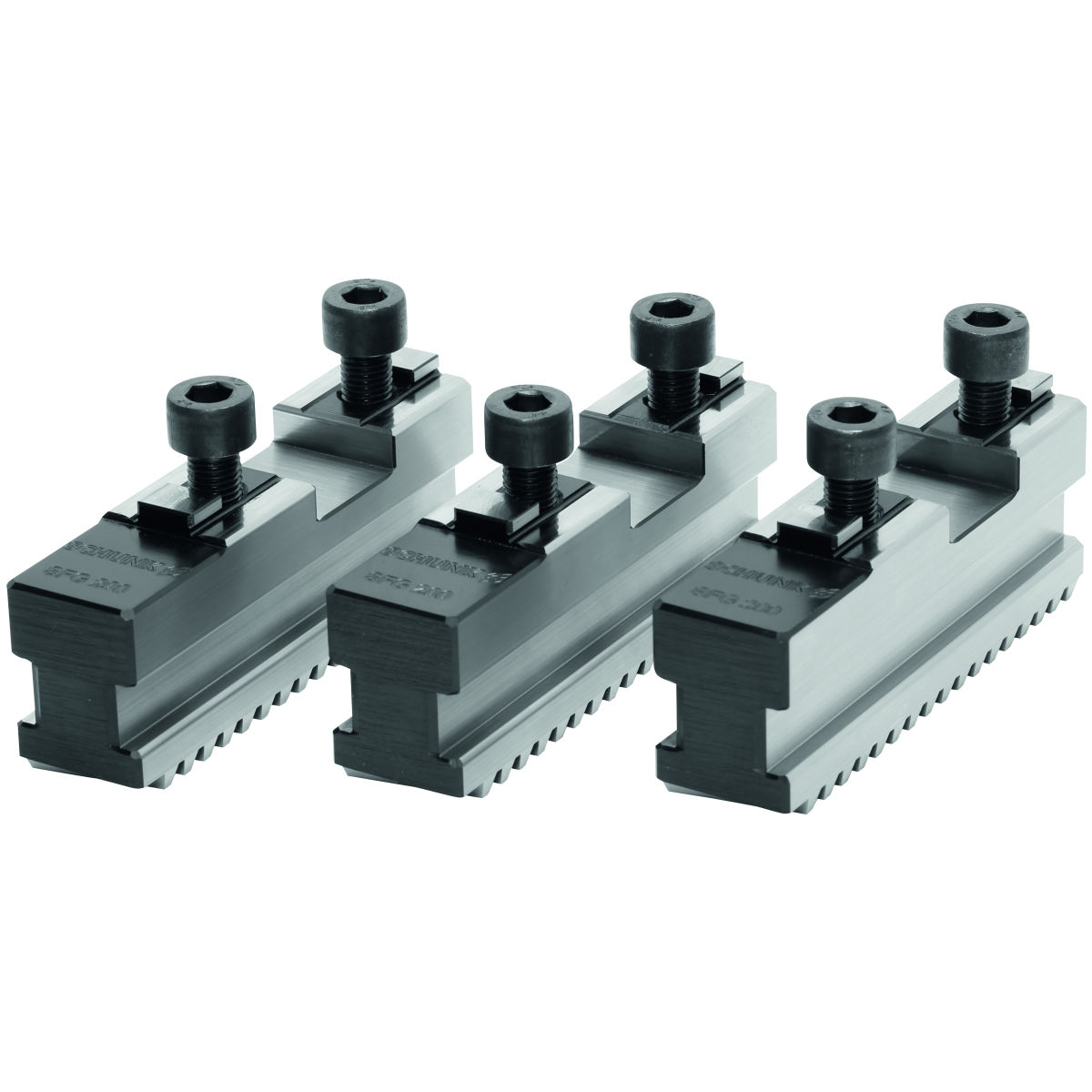 Grundbacken-Set 3-teilig, schräge Verzahnung, für Futter-Typ: 160