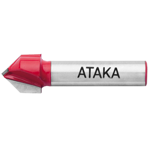 Фреза АТАКА 111127 Пазовая Галтельная V-образная 90° D12.7 d8 L45 l12.7 O90