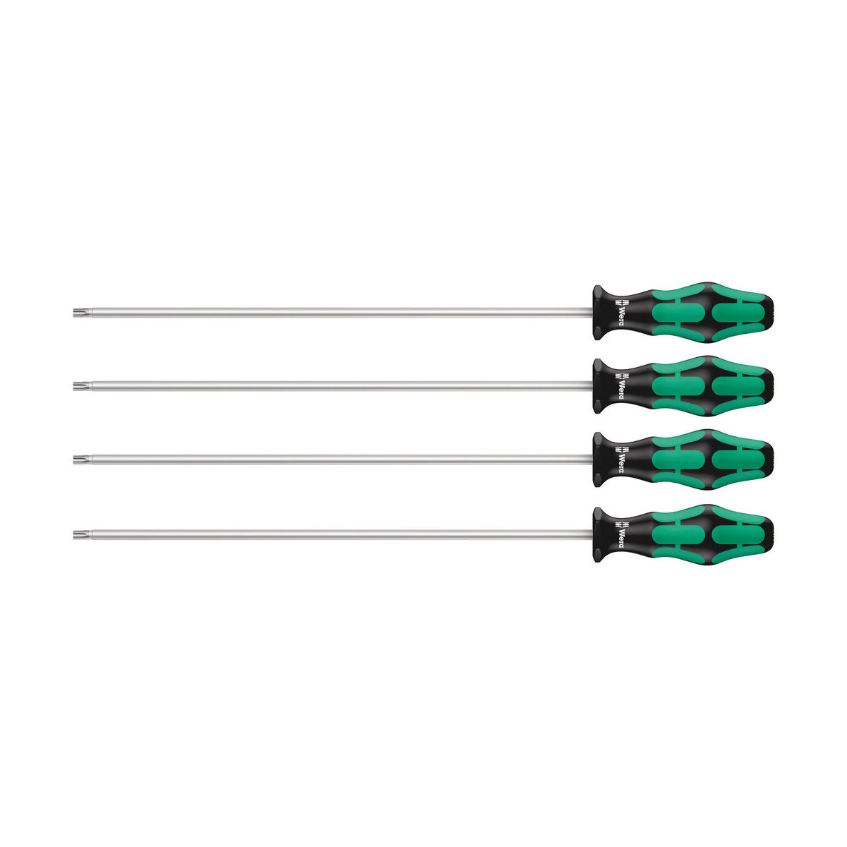 367/4 TORX® HF Kraftform Plus Schraubendrehersatz mit Haltefunktion mit 300 mm langen Klingen, 4-teilig