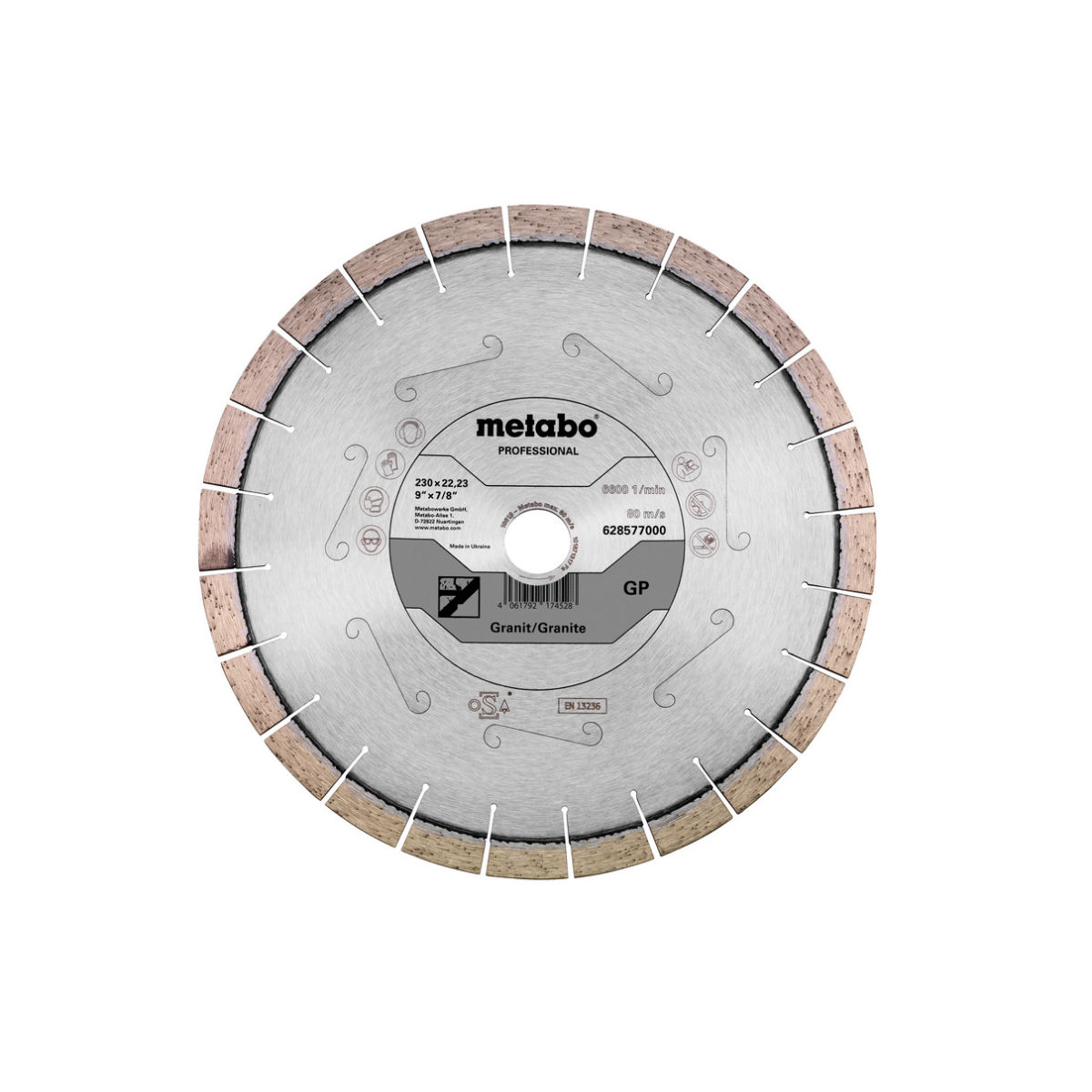 Diamanttrennscheibe 230x22,23mm, ″GP″, Granit ″professional″