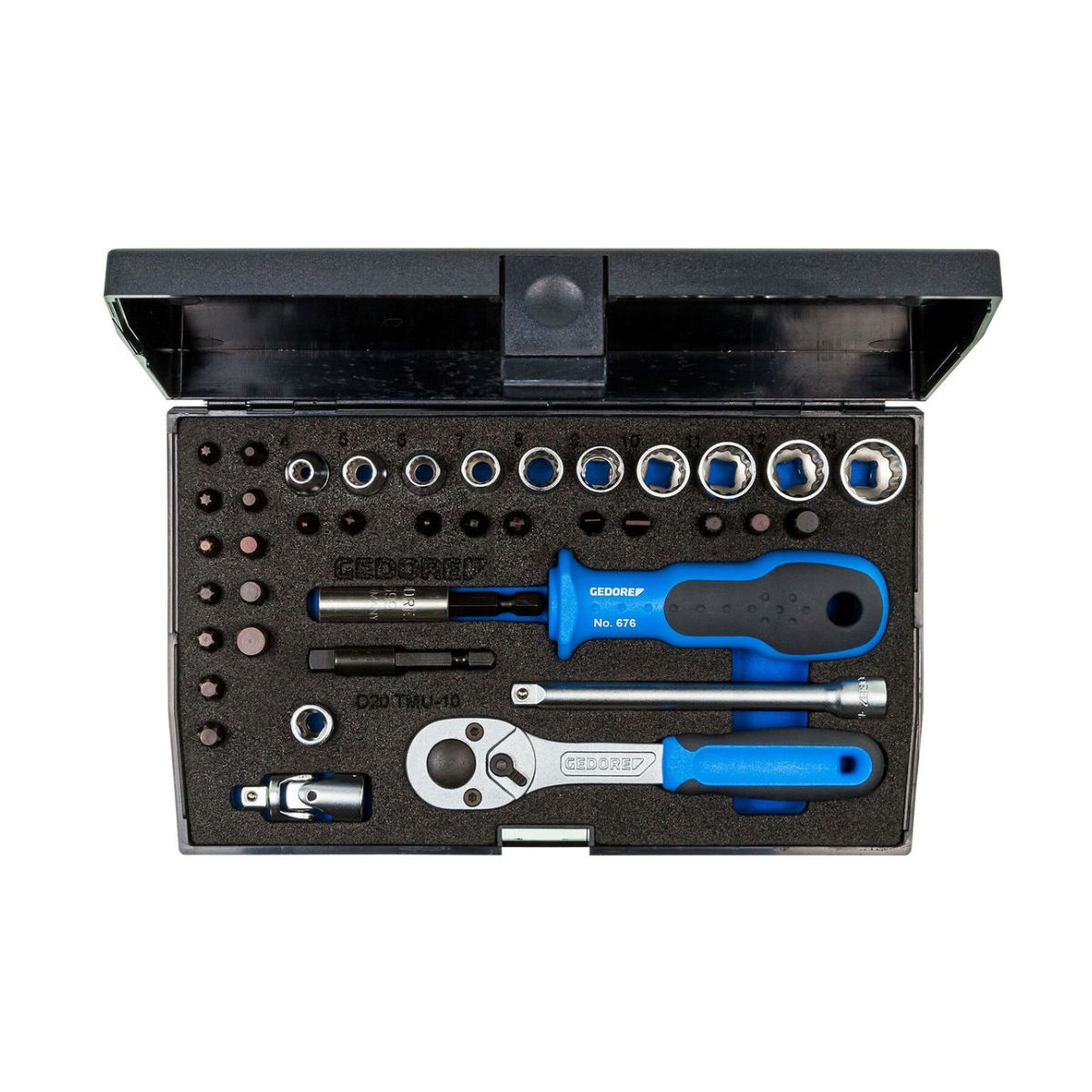 Steckschlüssel-Satz 1/4″ 39-teilig UD-IN-IS-PH-PZ-TX