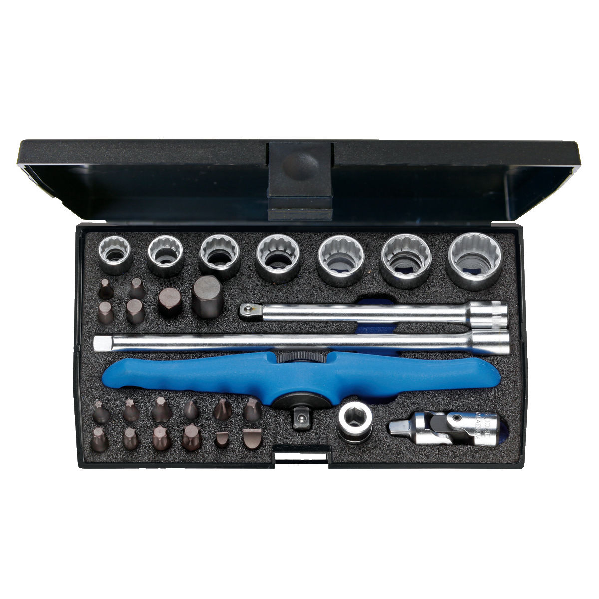 Bordwerkzeugsatz 1/4″ für Motorrad, 30-teilig