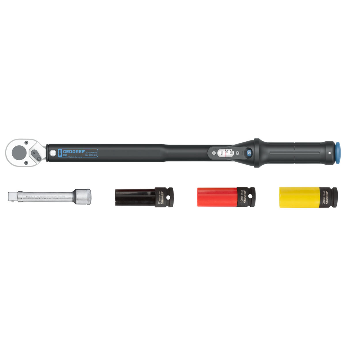 Drehmomentschlüssel TORCOFLEX UK Set 1/2″ 40-200 Nm